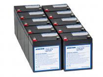 Zvi obrzok Nhradn baterie pro UPS HP Compaq R3000 XR - kit (10ks bateri) - RBC packy - nhrady
