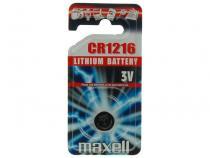 Zvi obrzok Nenabjec knoflkov baterie CR1216 Maxell Lithium 1ks Blistr - Knoflkov
