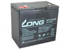 Zvi obrzok LONG baterie 12V 55Ah M6 LongLife 12 let (WPL55-12N) - UPS, EZS, EPS